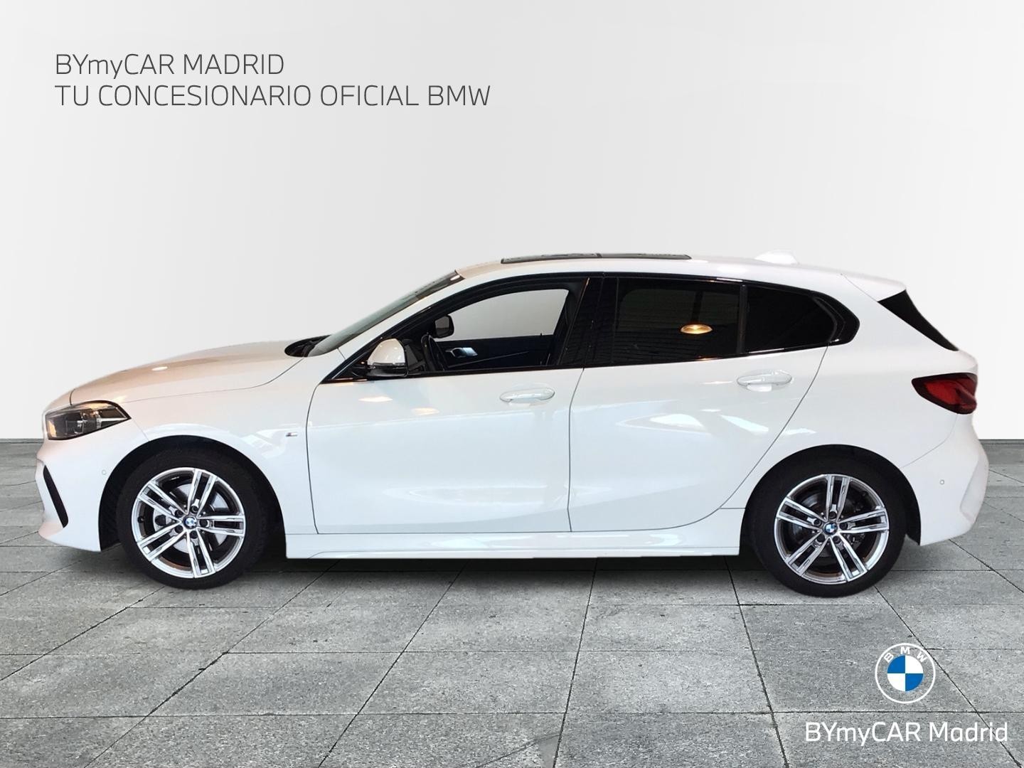 BMW Serie 1 118d color Blanco. Año 2021. 110KW(150CV). Diésel. En concesionario BYmyCAR Madrid - Alcalá de Madrid
