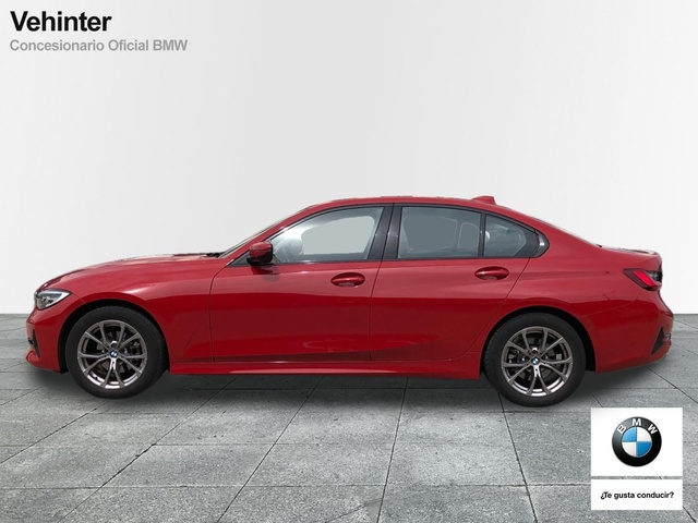 BMW Serie 3 318d color Rojo. Año 2021. 110KW(150CV). Diésel. En concesionario Vehinter Getafe de Madrid