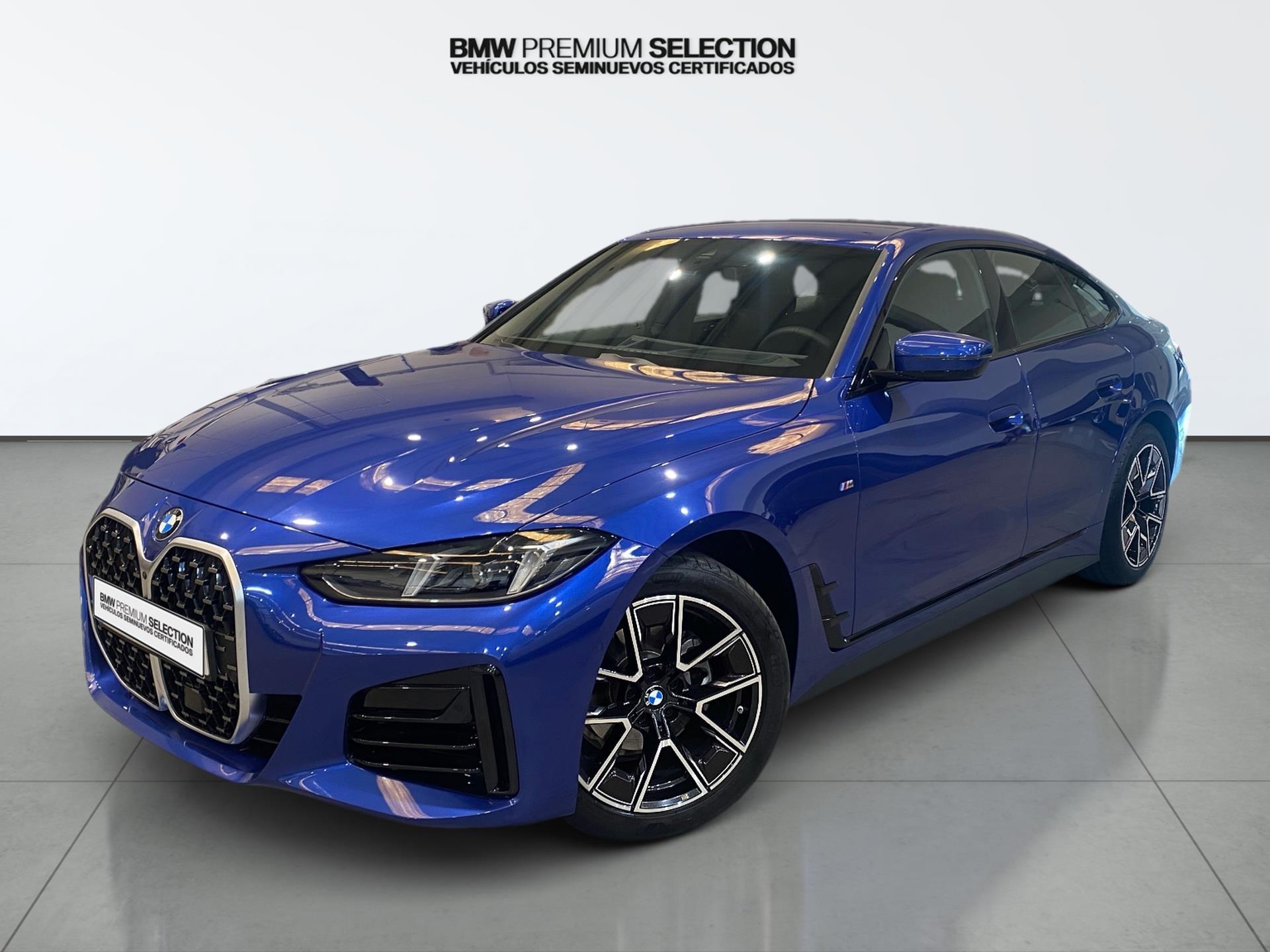 BMW Serie 4 420d Gran Coupe color Azul. Año 2025. 140KW(190CV). Híbrido Electro/Diesel. En concesionario Automotor Costa, S.L.U. de Almería
