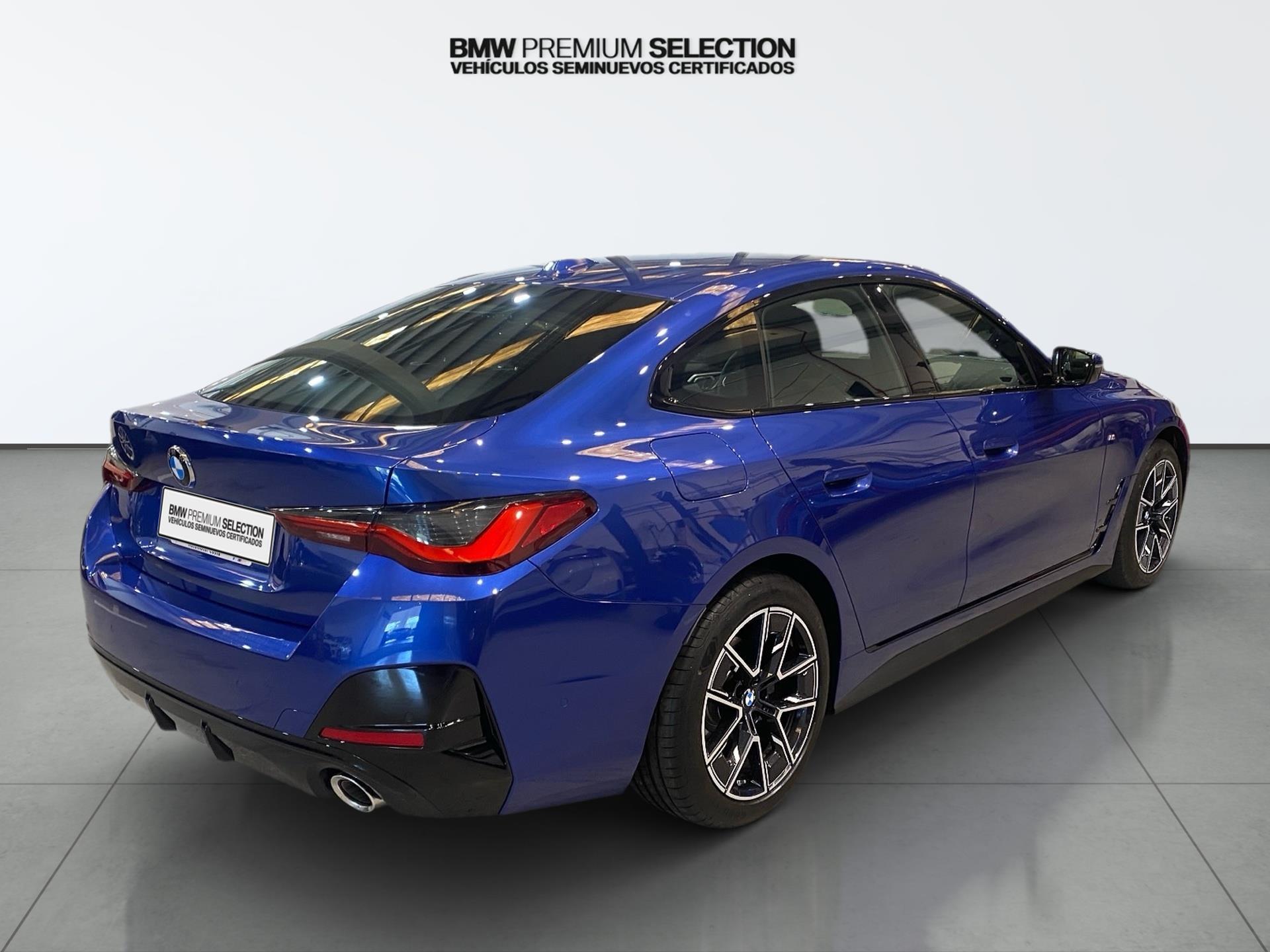 BMW Serie 4 420d Gran Coupe color Azul. Año 2025. 140KW(190CV). Híbrido Electro/Diesel. En concesionario Automotor Costa, S.L.U. de Almería