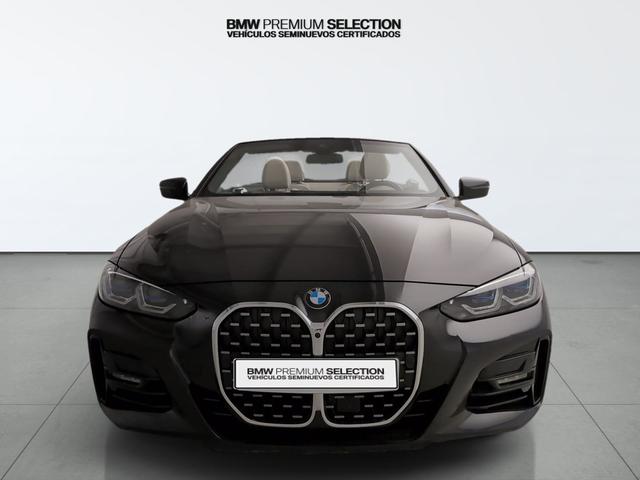 BMW Serie 4 420d Cabrio color Negro. Año 2024. 140KW(190CV). Híbrido Electro/Diesel. En concesionario Automotor Premium Marbella - Málaga de Málaga