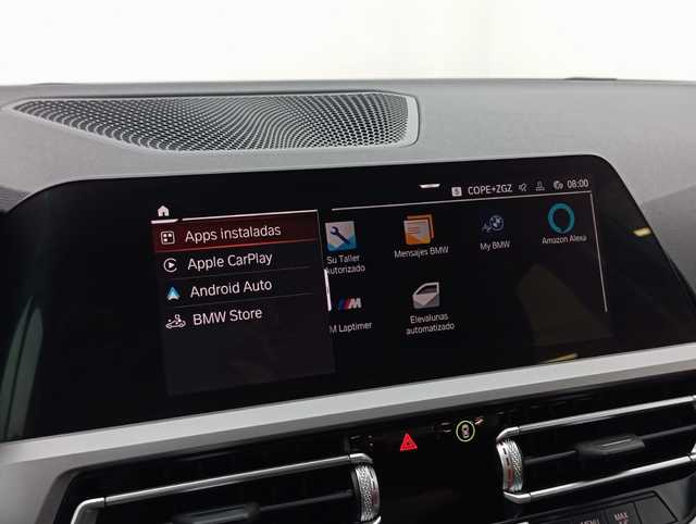 BMW Serie 3 318d color Negro. Año 2022. 110KW(150CV). Diésel. En concesionario Augusta Aragon S.A. de Zaragoza