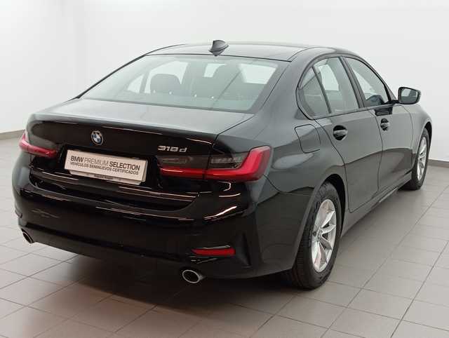 BMW Serie 3 318d color Negro. Año 2022. 110KW(150CV). Diésel. En concesionario Augusta Aragon S.A. de Zaragoza