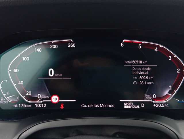 BMW Serie 3 318d color Negro. Año 2022. 110KW(150CV). Diésel. En concesionario Augusta Aragon S.A. de Zaragoza