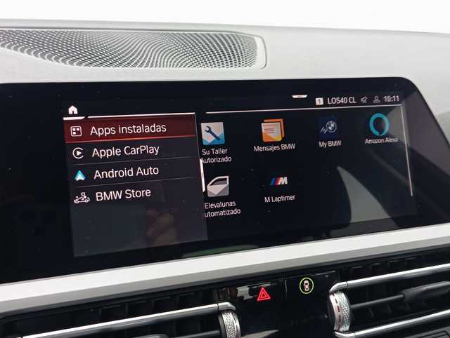 BMW Serie 3 318d color Negro. Año 2022. 110KW(150CV). Diésel. En concesionario Augusta Aragon S.A. de Zaragoza