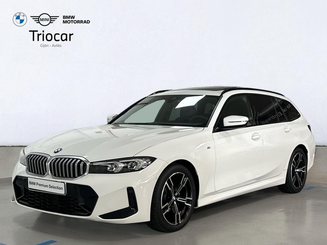 BMW Serie 3 318d Touring color Blanco. Año 2025. 110KW(150CV). Diésel. En concesionario Triocar Gijón (Bmw y Mini) de Asturias