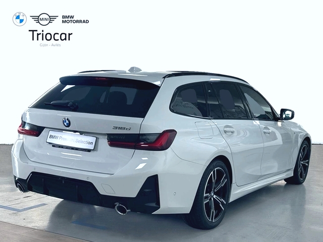 BMW Serie 3 318d Touring color Blanco. Año 2025. 110KW(150CV). Diésel. En concesionario Triocar Gijón (Bmw y Mini) de Asturias
