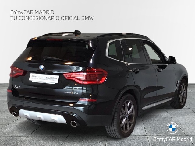 BMW X3 xDrive20d color Negro. Año 2021. 140KW(190CV). Diésel. En concesionario BYmyCAR Madrid - Algete de Madrid