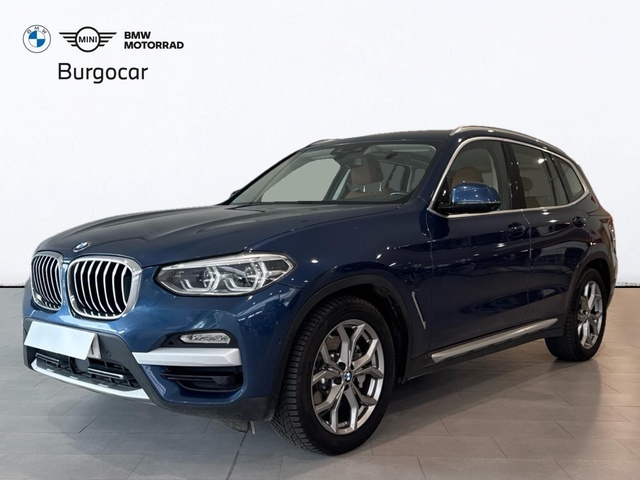 BMW X3 xDrive30d color Azul. Año 2019. 195KW(265CV). Diésel. En concesionario Burgocar (Bmw y Mini) de Burgos