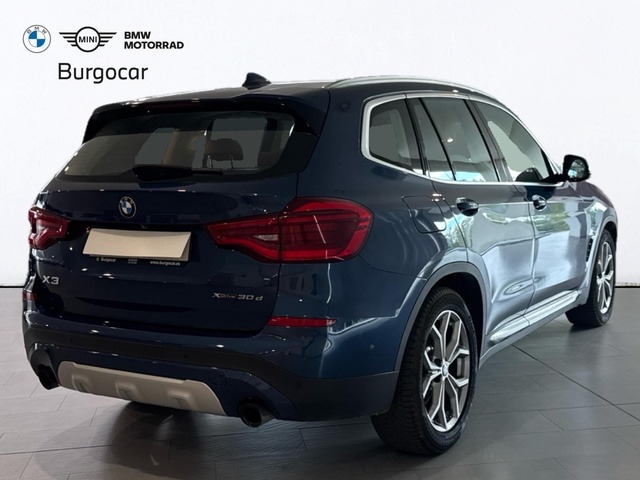 BMW X3 xDrive30d color Azul. Año 2019. 195KW(265CV). Diésel. En concesionario Burgocar (Bmw y Mini) de Burgos