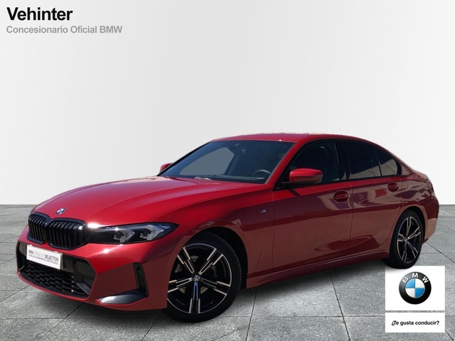 BMW Serie 3 318d color Rojo. Año 2024. 110KW(150CV). Diésel. En concesionario Momentum S.A. de Madrid