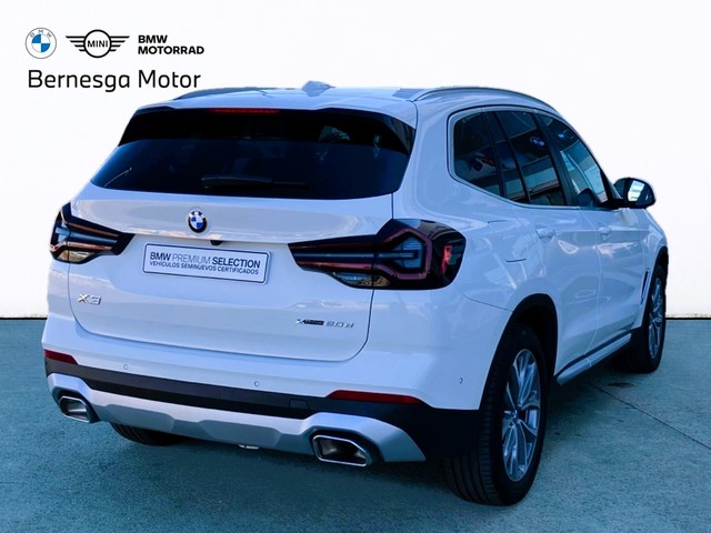 BMW X3 xDrive20d color Blanco. Año 2022. 140KW(190CV). Diésel. En concesionario Bernesga Motor León (Bmw y Mini) de León