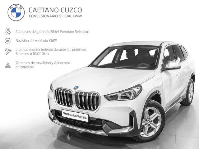 BMW X1 xDrive30e color Blanco. Año 2024. 240KW(326CV). Híbrido Electro/Gasolina. En concesionario Caetano Cuzco, Alcalá de Madrid