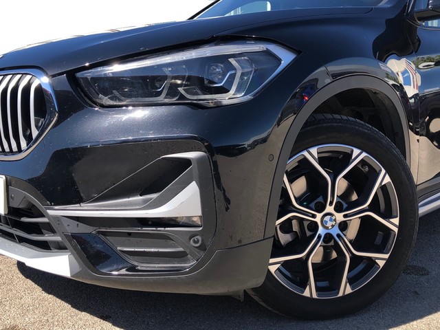 BMW X1 sDrive18d color Negro. Año 2021. 110KW(150CV). Diésel. En concesionario Vehinter Getafe de Madrid