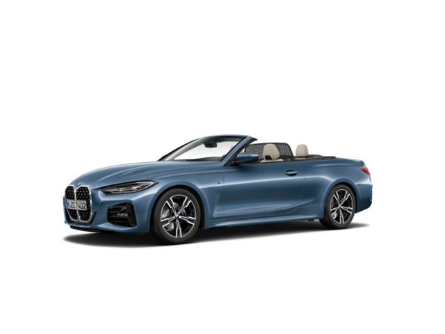 BMW Serie 4 420d Cabrio color Azul. Año 2021. 140KW(190CV). Diésel. En concesionario Auto Premier, S.A. - MADRID de Madrid