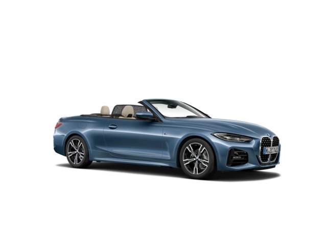 BMW Serie 4 420d Cabrio color Azul. Año 2021. 140KW(190CV). Diésel. En concesionario Auto Premier, S.A. - MADRID de Madrid