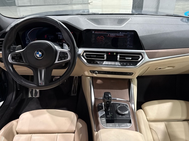BMW Serie 4 420d Cabrio color Azul. Año 2021. 140KW(190CV). Diésel. En concesionario Auto Premier, S.A. - MADRID de Madrid