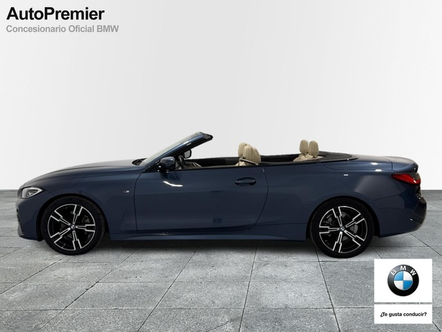 BMW Serie 4 420d Cabrio color Azul. Año 2021. 140KW(190CV). Diésel. En concesionario Auto Premier, S.A. - MADRID de Madrid