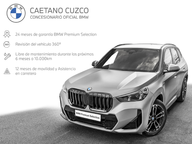 BMW X1 sDrive20d color Gris Plata. Año 2024. 120KW(163CV). Diésel. En concesionario Caetano Cuzco, Salvatierra de Madrid