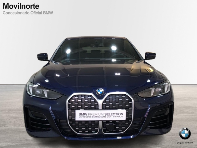 BMW Serie 4 420i Gran Coupe color Azul. Año 2025. 135KW(184CV). Gasolina. En concesionario Movilnorte Las Rozas de Madrid