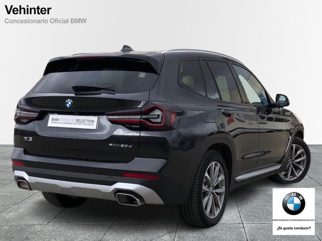 BMW X3 xDrive20d color Gris. Año 2024. 140KW(190CV). Diésel. En concesionario Vehinter Getafe de Madrid