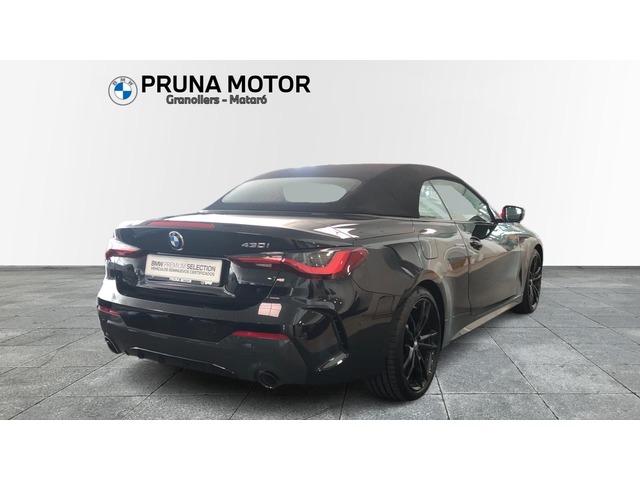 BMW Serie 4 430i Cabrio color Negro. Año 2024. 190KW(258CV). Gasolina. En concesionario Pruna Motor de Barcelona