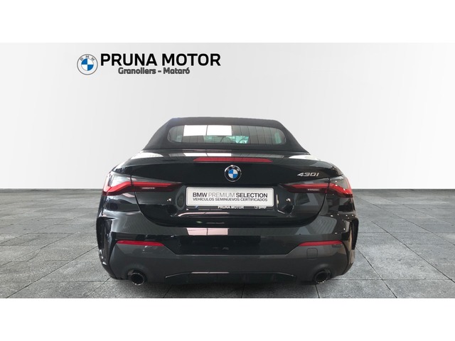 BMW Serie 4 430i Cabrio color Negro. Año 2024. 190KW(258CV). Gasolina. En concesionario Pruna Motor de Barcelona
