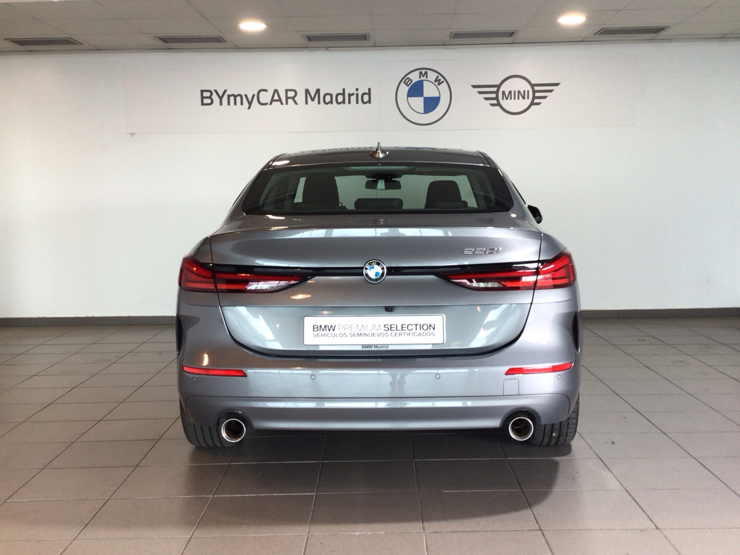 BMW Serie 2 220i Gran Coupe color Gris. Año 2022. 131KW(178CV). Gasolina. En concesionario BYmyCAR Madrid - Alcalá de Madrid