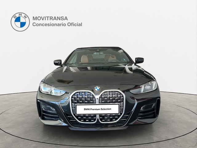 BMW Serie 4 420i Cabrio color Negro. Año 2025. 135KW(184CV). Gasolina. En concesionario Movitransa Cars Jerez de Cádiz