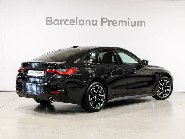 BMW Serie 4 420d Gran Coupe color Negro. Año 2025. 140KW(190CV). Diésel. En concesionario Barcelona Premium -- GRAN VIA de Barcelona