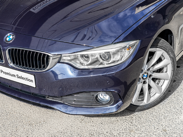 BMW Serie 4 420d Gran Coupe color Azul. Año 2017. 140KW(190CV). Diésel. En concesionario Caetano Cuzco, Alcalá de Madrid