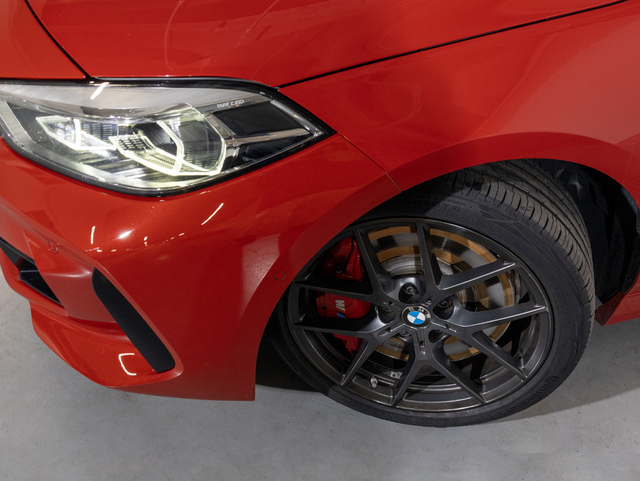 BMW Serie 1 128ti color Rojo. Año 2022. 195KW(265CV). Gasolina. En concesionario Oliva Motor Girona de Girona