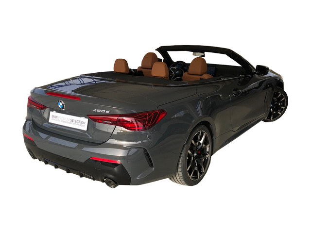 BMW Serie 4 420d Cabrio color Gris. Año 2025. 140KW(190CV). Diésel. En concesionario Vehinter Getafe de Madrid