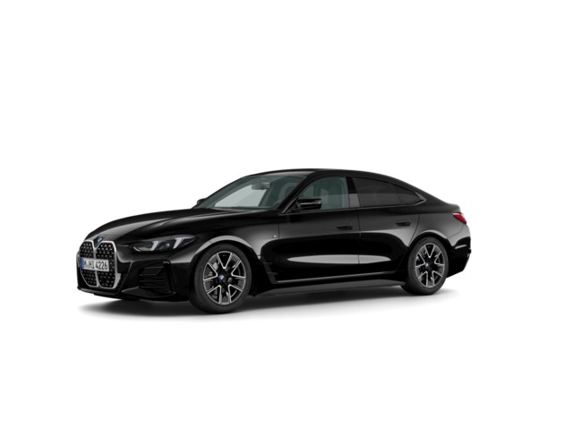 BMW Serie 4 420d Gran Coupe color Negro. Año 2025. 140KW(190CV). Diésel. En concesionario Vehinter Getafe de Madrid