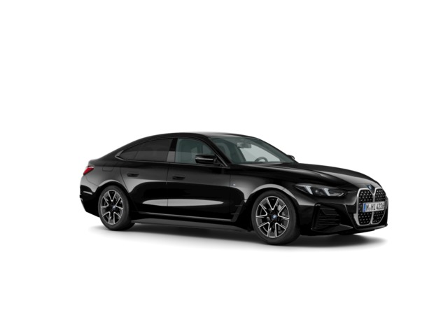 BMW Serie 4 420d Gran Coupe color Negro. Año 2025. 140KW(190CV). Diésel. En concesionario Vehinter Getafe de Madrid