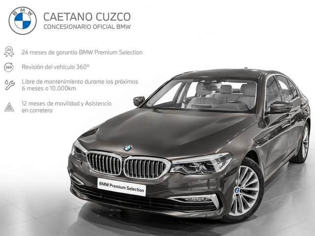 BMW Serie 5 520d color Gris. Año 2019. 140KW(190CV). Diésel. En concesionario Caetano Cuzco, Alcalá de Madrid