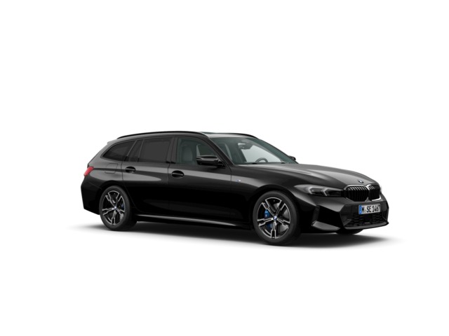 BMW Serie 3 318d Touring color Negro. Año 2024. 110KW(150CV). Diésel. En concesionario Auto Premier, S.A. - MADRID de Madrid