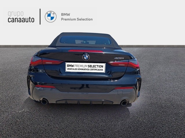BMW Serie 4 420i Cabrio color Negro. Año 2024. 135KW(184CV). Gasolina. En concesionario TACO de Sta. C. Tenerife