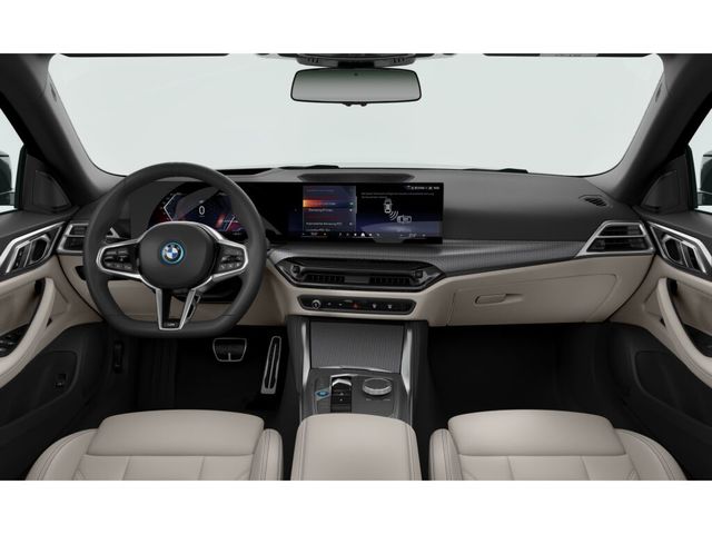 BMW i4 eDrive40 color Negro. Año 2025. 250KW(340CV). Eléctrico. En concesionario Caetano Cuzco, Alcalá de Madrid