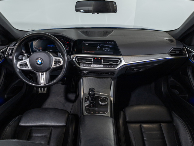 BMW Serie 4 420i Cabrio color Azul. Año 2021. 135KW(184CV). Gasolina. En concesionario Oliva Motor Girona de Girona