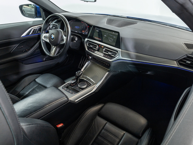 BMW Serie 4 420i Cabrio color Azul. Año 2021. 135KW(184CV). Gasolina. En concesionario Oliva Motor Girona de Girona