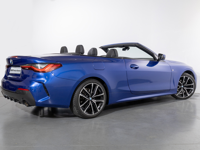 BMW Serie 4 420i Cabrio color Azul. Año 2021. 135KW(184CV). Gasolina. En concesionario Oliva Motor Girona de Girona