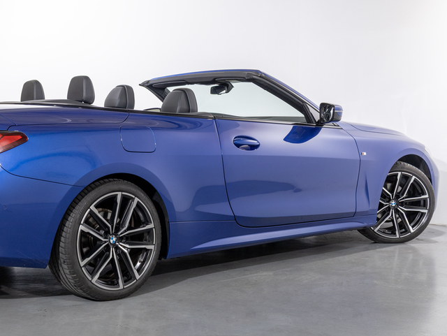 BMW Serie 4 420i Cabrio color Azul. Año 2021. 135KW(184CV). Gasolina. En concesionario Oliva Motor Girona de Girona