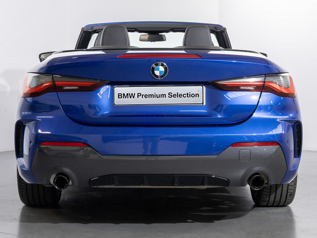 BMW Serie 4 420i Cabrio color Azul. Año 2021. 135KW(184CV). Gasolina. En concesionario Oliva Motor Girona de Girona