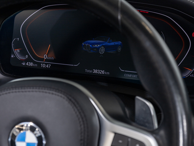 BMW Serie 4 420i Cabrio color Azul. Año 2021. 135KW(184CV). Gasolina. En concesionario Oliva Motor Girona de Girona