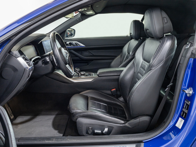 BMW Serie 4 420i Cabrio color Azul. Año 2021. 135KW(184CV). Gasolina. En concesionario Oliva Motor Girona de Girona