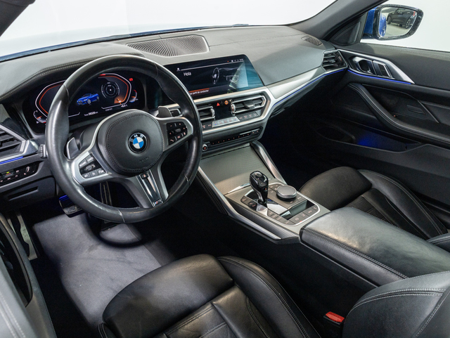 BMW Serie 4 420i Cabrio color Azul. Año 2021. 135KW(184CV). Gasolina. En concesionario Oliva Motor Girona de Girona