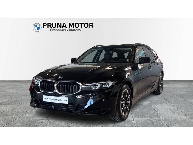BMW Serie 3 320d Touring color Negro. Año 2025. 140KW(190CV). Diésel. En concesionario Pruna Motor, S.L de Barcelona