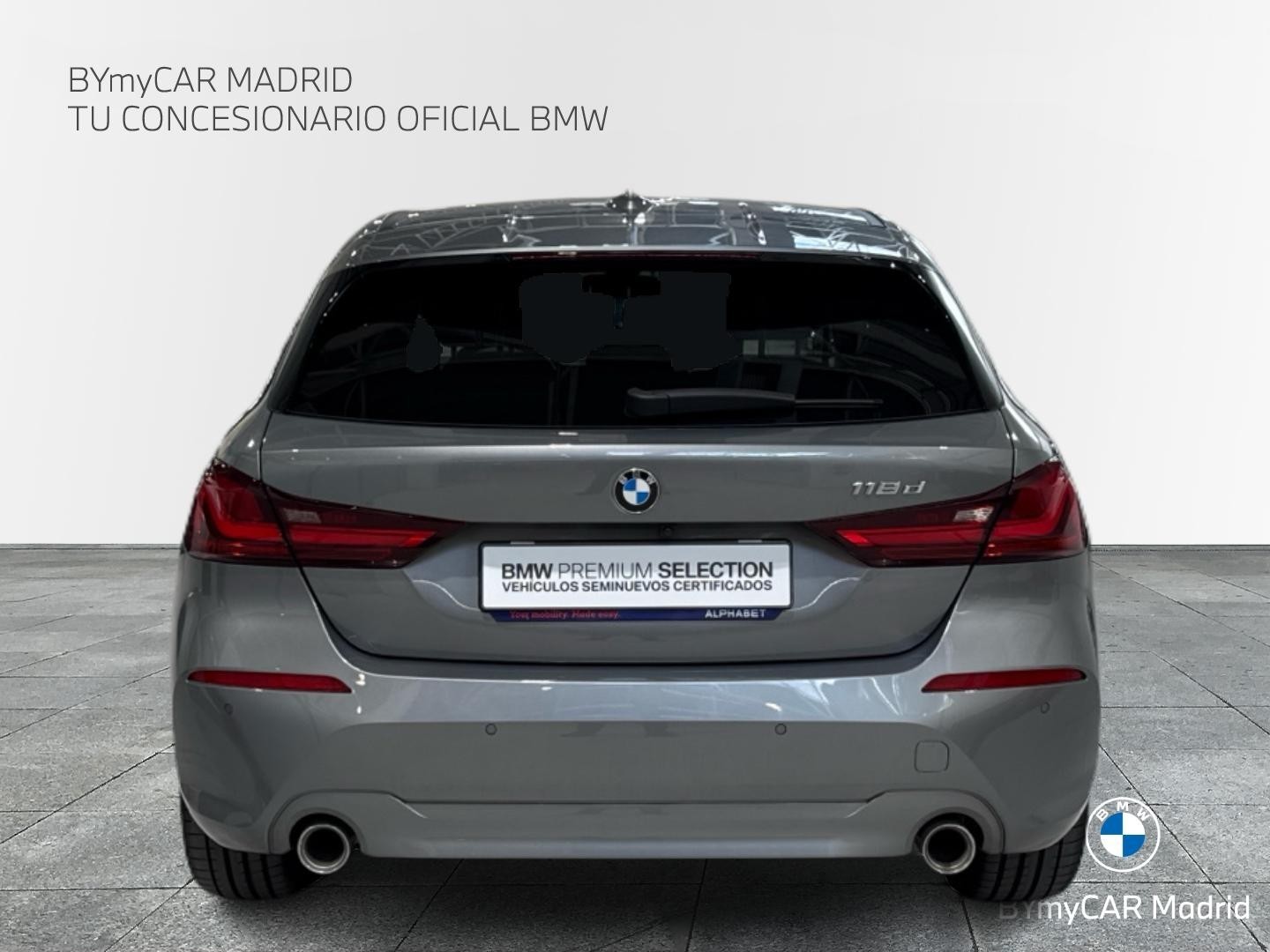 BMW Serie 1 118d color Gris. Año 2024. 110KW(150CV). Diésel. En concesionario BYmyCAR Madrid - Algete de Madrid
