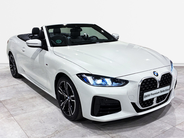 BMW Serie 4 430i Cabrio color Blanco. Año 2025. 180KW(245CV). Gasolina. En concesionario BMW Marcos Automoción de Valencia